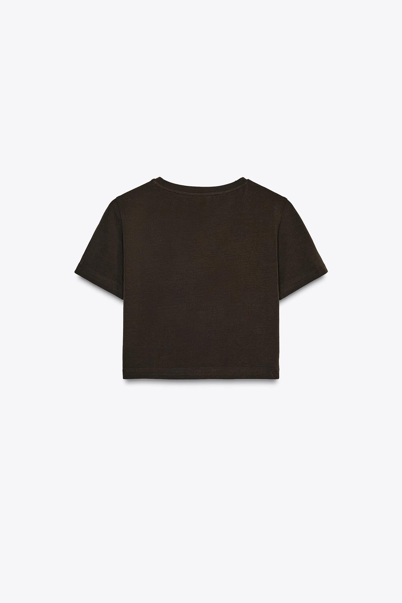 Camiseta elastica cropped