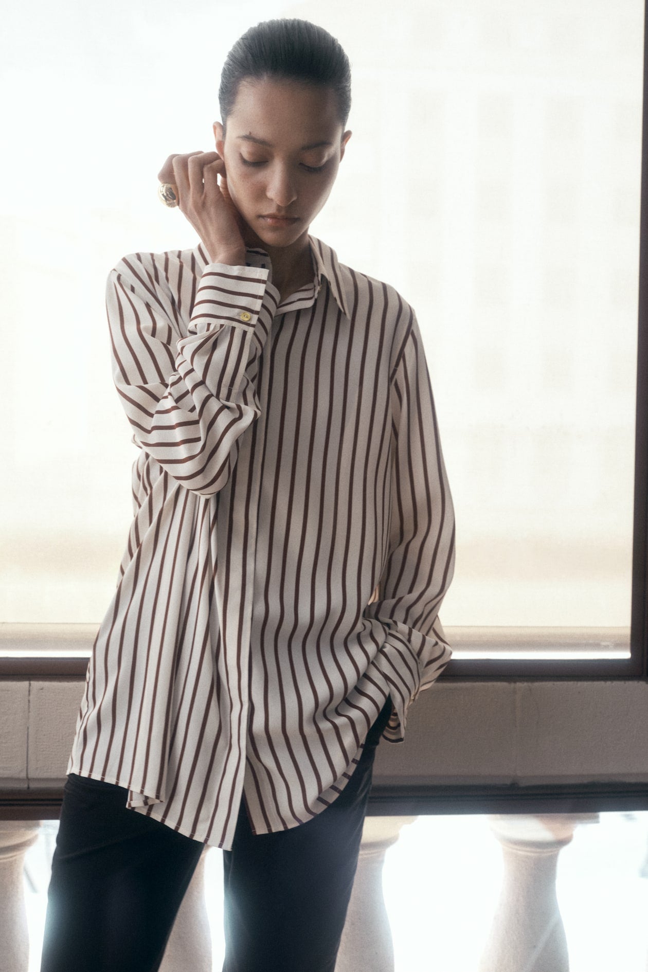 Camisa de crepé
