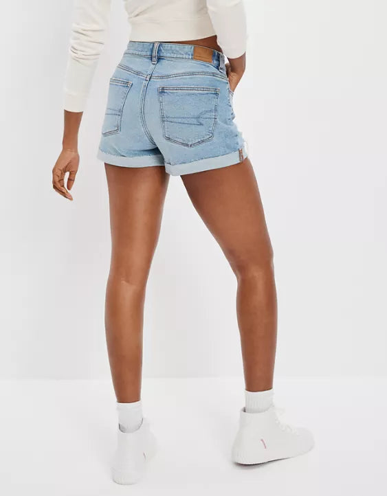 Short jeans estilo mom