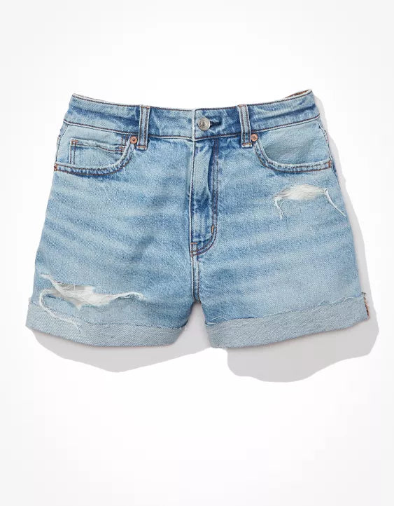 Short jeans estilo mom