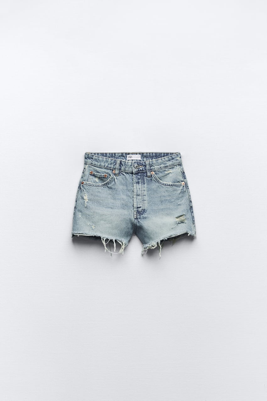 Short jeans de botones