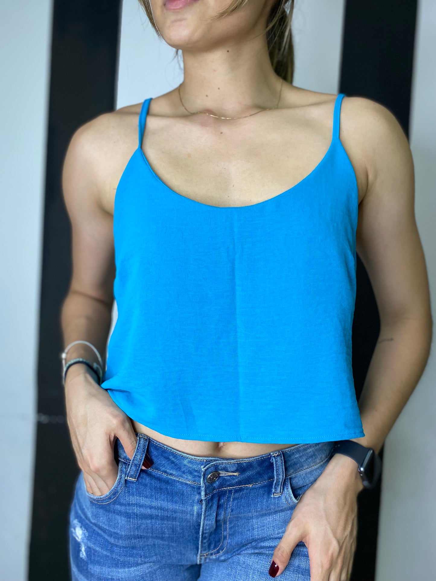 Blusa crop de tiro