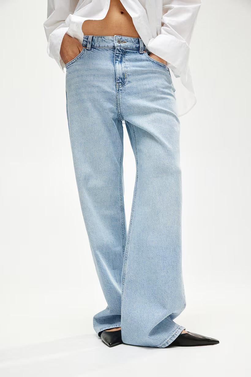 Wide leg jeans clasico