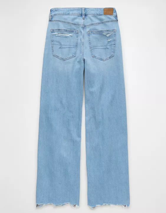 Super high rise  wide leg jeans