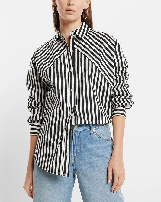 Camisa oversize a rayas