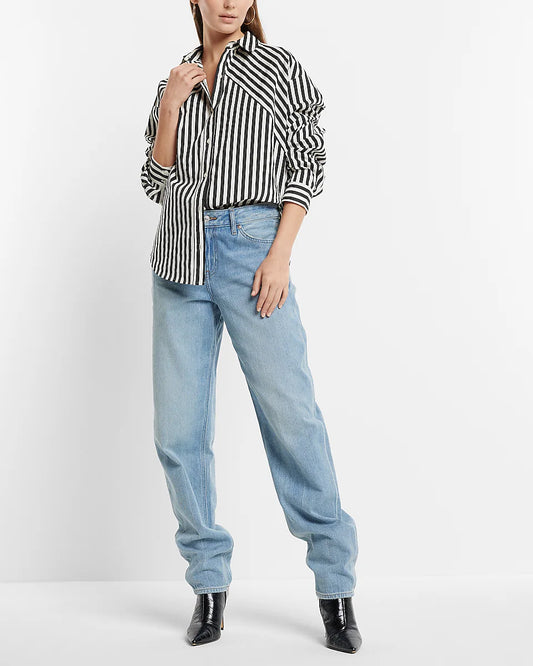 Camisa oversize a rayas