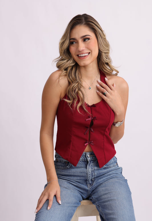 Blusa con moños