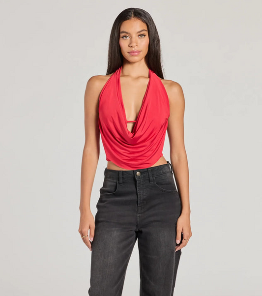 Crop top con escote