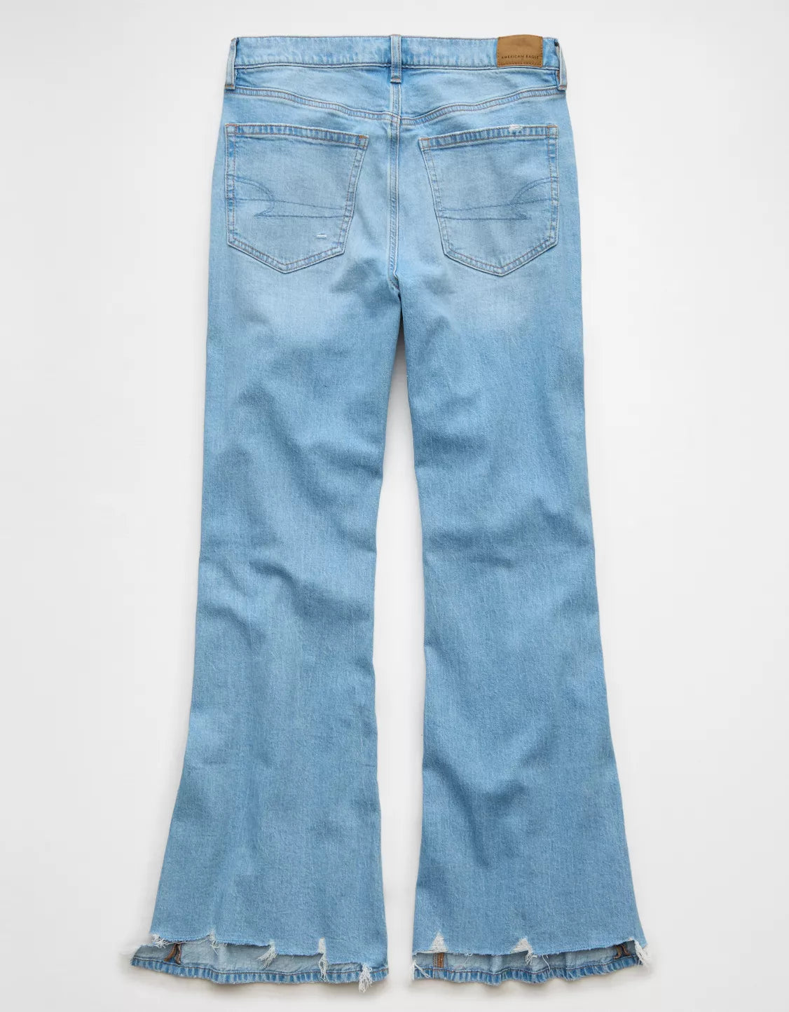 Low rise baggy flare jeans