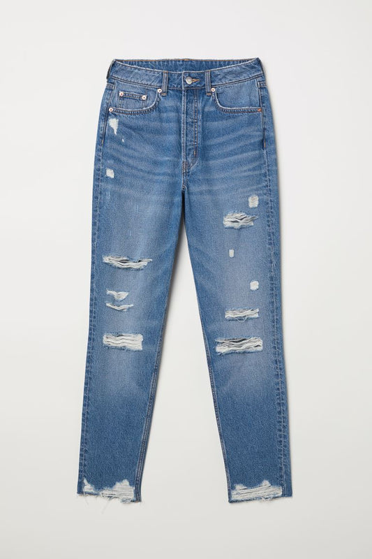 Slim Mom High Ankle Jeans